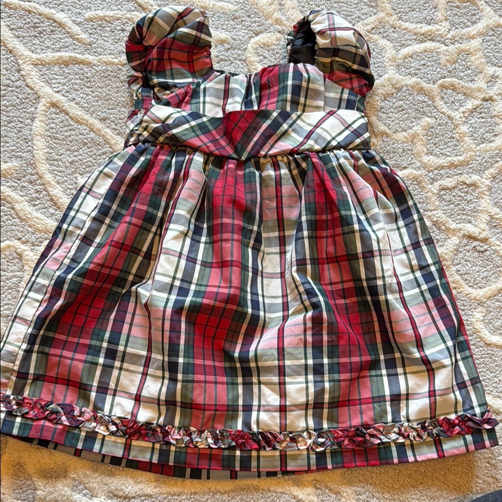 Plaid Strapless Dress CHAPS 18m